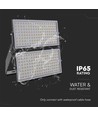 500W LED Projektør - 135lm/W, IP65, Sort Hus, arbejdslampe, 1m kabel
