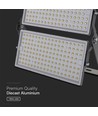 500W LED Projektør - 135lm/W, IP65, Sort Hus, arbejdslampe, 1m kabel