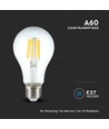 E27 10W LED filament pære - A60, klart glas, 1055lm, 4000K