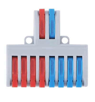 1 stk. skrueløs samlemuffe - 2 til 8, 250V, 32A