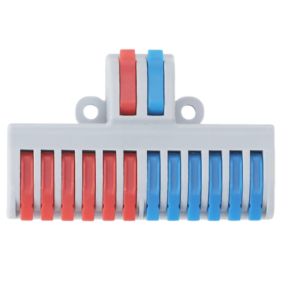 1 stk. skrueløs samlemuffe - 2 til 12, 250V, 32A