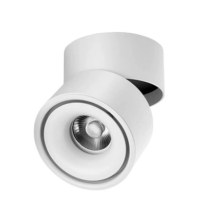 10W Dæmpbar RA98 LED loftspot - Hvid, justerbart, til påbygning
