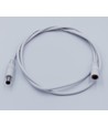 DC Forlængerkabel - 5 m, til LED strips, 5V-24V, hvid