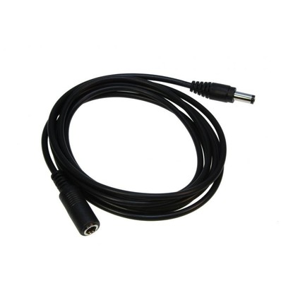 DC Forlængerkabel - 10 m, til LED strips, 5V-24V, sort