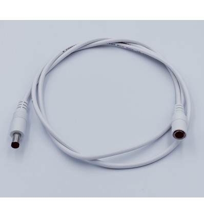 DC Forlængerkabel - 10 m, til LED strips, 5V-24V, hvid