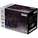 Outlet: 8 m. multicolor cluster LED julelyskæde - 400 LED, memory funktion, IP44 udendørs, 230V