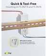 36W / 24V DC DIN skinne strømforsyning - 1.5A