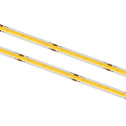 Enkeltfarvet LED strip 8W/m COB-LED strip - 10m, IP20, 336 LED pr. meter, 24V, 8 mm bred