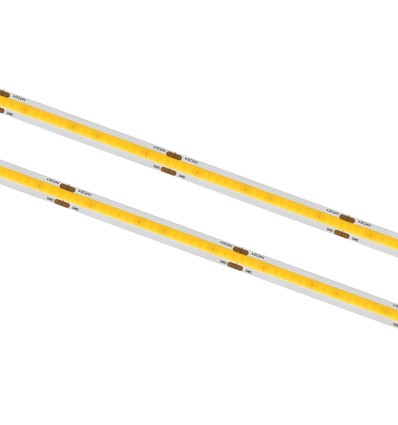 10m 8W/m COB-LED strip - 24V DC, IP20, 336 LED pr. meter, 8 mm bred