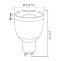 Restsalg: Mi-Light CCT 5W GU10 490Lm 2,4GHz