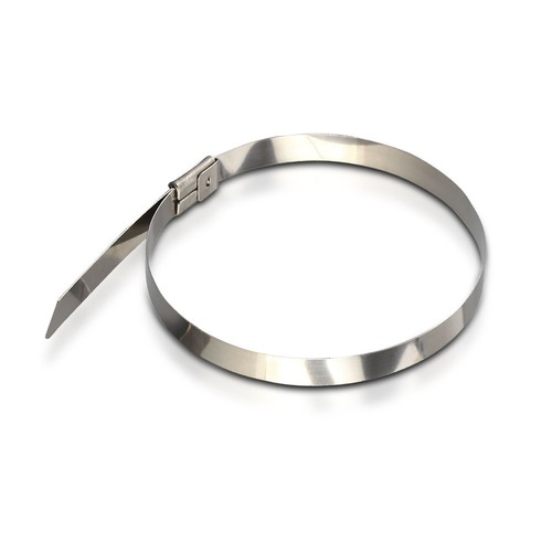 Rustfrit Kabelbinder, 100 stk pose - Bredde 4,6mm, 30 cm