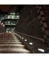 3W LED trappelys - IP65, sort, rektangulær, 4000K, 110lm