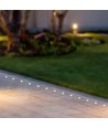 1W LED Nedgravningsspot - Lys 3000K, Sort.