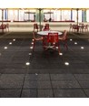 1W nedgravningsspot - LED, lys 6400K, sølv