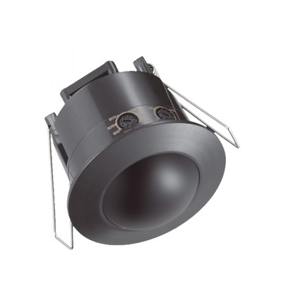 V-Tac bevægelsessensor til indbygning - LED venlig, sort, PIR infrarød, IP20 indendørs