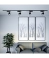 35W 3-faset skinnespot - 24 grader, 4000K, sort, COB LED, IP20