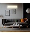 20W LED lineær væglampe, 101cm - IP65, 4000K, antracit, 1010x60x50mm