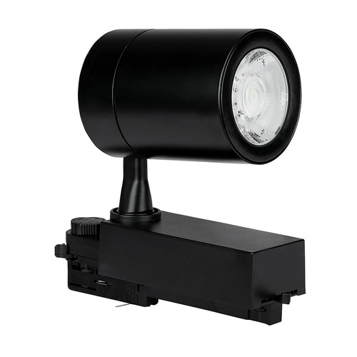 35W 3-faset skinnespot - 3000lm, 24 grader, sort, 3000K, IP20, 4-leder tracklight