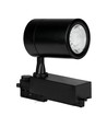 35W 3-faset skinnespot - 3000lm, 24 grader, sort, 3000K, IP20, 4-leder tracklight