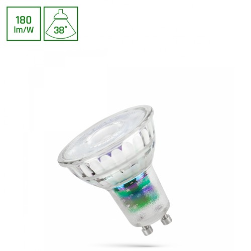 GU10 2,5W LED pære - Energiklasse A, 185lm/W, klassisk form