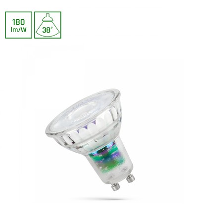GU10 2,5W LED pære - Energiklasse A, 185lm/W, klassisk form