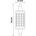 Outlet: R7S LED pære - 6W, 78mm, dæmpbar, 230V