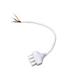 Strømkabel - Hvid, 0,3 m, 3x0,75 mm²