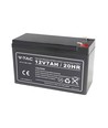 12V / 7Ah blybatteri - 151x65x100mm, ABS, VRLA genopladeligt batteri