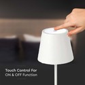 V-Tac opladelig bordlampe - Hvid, IP20, touch dæmpbar, model mini