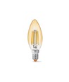 E14 6W LED kertepære - Filament, 680lm, 2200K, varm hvid, Erstat 60W