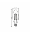E14 6W LED kertepære - Filament, 806lm, 3000K, 360 grader, flicker free, erstatter 60W