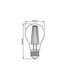E27 10W LED filament pære - A60, 1050lm, 2200K, Amber glas, 360° lysspredning