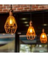E27 10W LED filament pære - A60, 1050lm, 2200K, Amber glas, 360° lysspredning