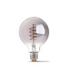 E27 4W dæmpbar LED pære - G95, spiral filament, grafit glas, 1800K, 360°
