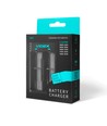 Universal batterioplader til Li-ion / IMR - 2 kanaler, 1000mA, Micro USB, LED indikator