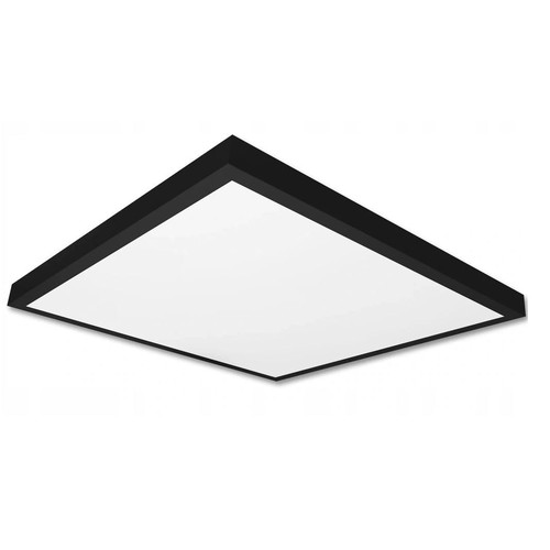 60x60 LED panel, 40W - Højde:38mm, 80lm/W, indbygget i sort ramme