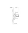 Binera stikkontakt med USB-A + USB-C PD20W - Hvid, indbygget, 16A, IP20