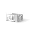 BINERA underlag til stikkontakt/afbryder - Hvid, IP20, 93x86x45mm, overflademontering