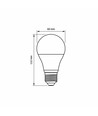 E27 8W LED pære - A60, 760lm, 6000K kold hvid, flicker free