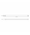 120cm 72W LED armatur - 5000K, sort, 8000 lumen