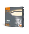 18W Ø29,2cm LED loftpanel - 100lm/W, 4000K, IP20 indendørs, hvid kant