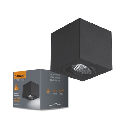 GU10 påbygningsspot - Sort, aluminium, IP20 indendørs, uden lyskilde