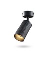 GU10 Væg/loftmonteret spot, sort - Prism, aluminium, IP20 indendørs, uden lyskilde