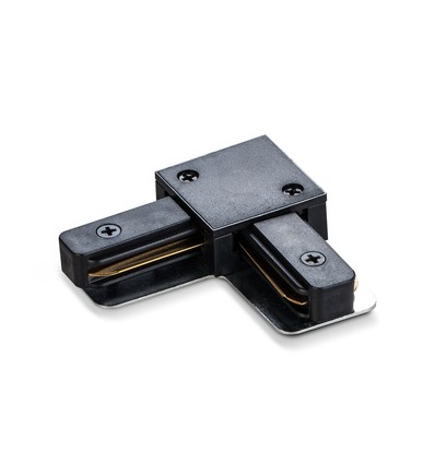 L-samler til 1-faset skinner - Sort, 1F2W