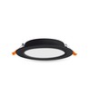 6W Ø11,8cm LED indbygningspanel - 620lm, 4000K, hvid kant, flicker free