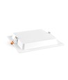 18W Firkantet rammeløst LED panel - 122lm/W, 4000K, 224x224mm, hvid kant, flicker free