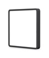 24W kvadratisk LED loftslampe - 26,4 x 26,4 cm, sort kant, 4000K, IP20 indendørs, inkl. lyskilde
