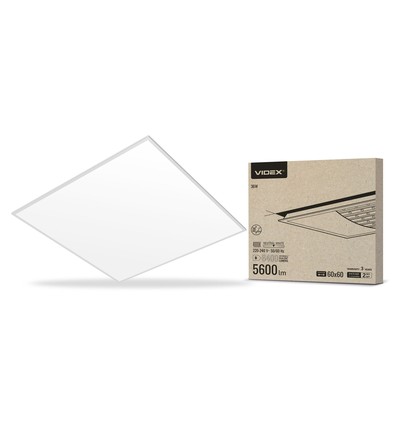 60x60 LED panel til indbygning, 36W - 155lm/W, 4000K, IP20, 3 års garanti