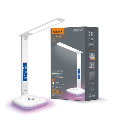 Nairobi bordlampe - LED, dæmpbar, hvid, 230V, 490lm, 7.5W