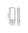Genopladelig LED lampe - PIR bevægelsessensor, CCT, USB-C
